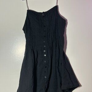 free people black open back dress